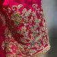 HOT PINK COLOUR CHINON SHARARA SUIT EMBELLISHED WITH RESHAM & ZARI WORK