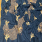 BLUE COLOUR ART TUSSAR SILK SAREE EMBELLISHED WITH RESHAM EMBEROIDERY