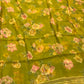 OLIVE COLOUR CHIFFON PRINTED SAREE WITH UNSTITCHED CHINON BLOUSE - Kothari Sons