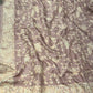 PURPLE COLOUR TUSSAR SILK SAREE  EMBELLISHED WITH KATHA WORK