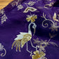 PURPLE COLOUR PURE ORGANZA HAND EMBROIDERED SAREE EMBELLISHED WITH AARI, SEQUINS & ZARDOZI WORK ( DELIVERY IN 60 DAYS ) - Kothari Sons