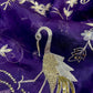 PURPLE COLOUR PURE ORGANZA HAND EMBROIDERED SAREE EMBELLISHED WITH AARI, SEQUINS & ZARDOZI WORK ( DELIVERY IN 60 DAYS ) - Kothari Sons