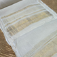 (51 Meters Long) POWERLOOM MARATHA PAGDI - Pure cotton dyeable fabric with two zari turra palla
