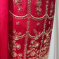 RED COLOUR CHINON SHARAR SUIT WITH BEADS & KARDHANA EMBROIDERY