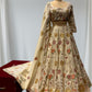 IVORY COLOUR TISSUE GOTA PATTI WORK LEHENGA