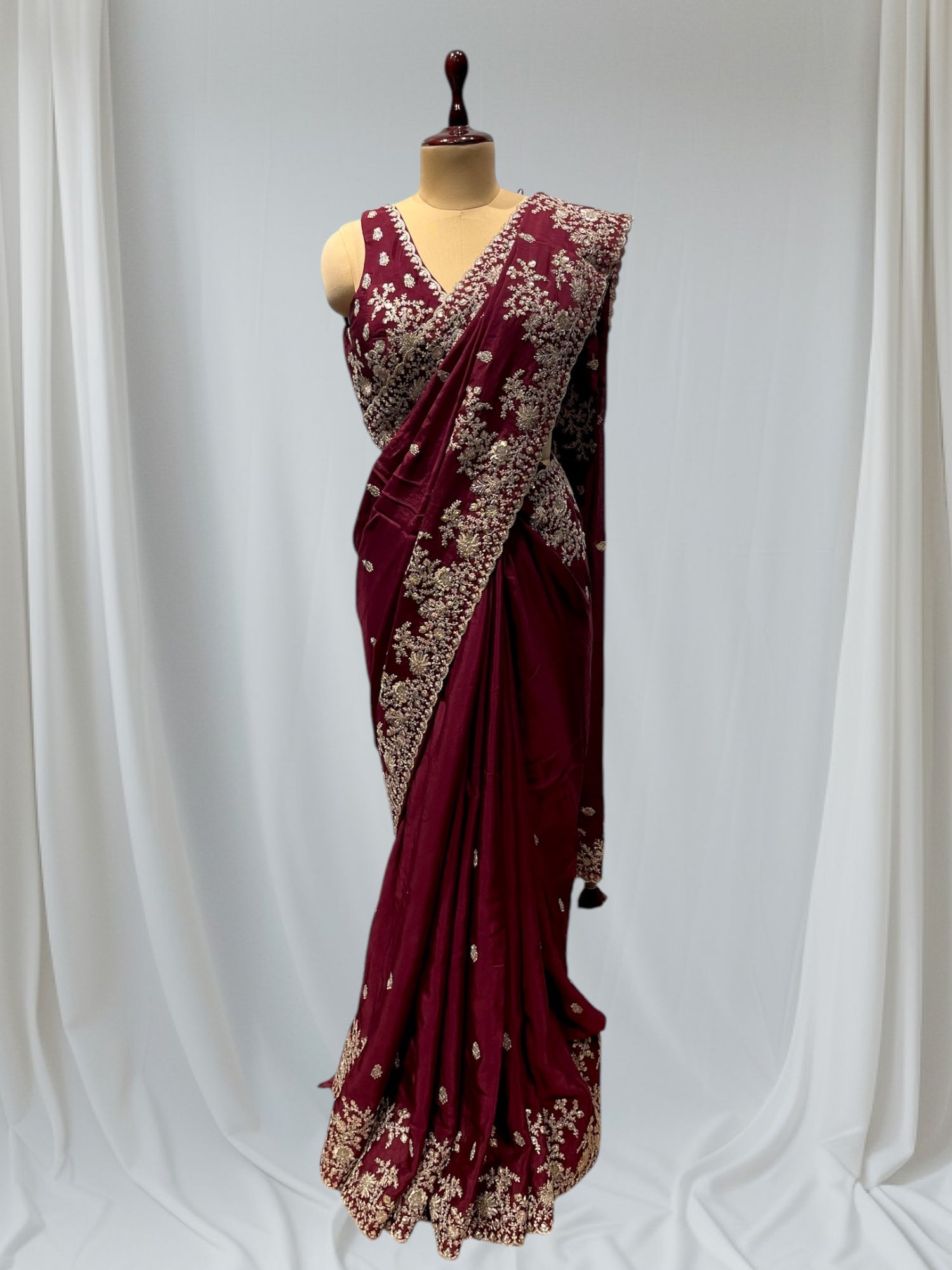 Embroidered saree