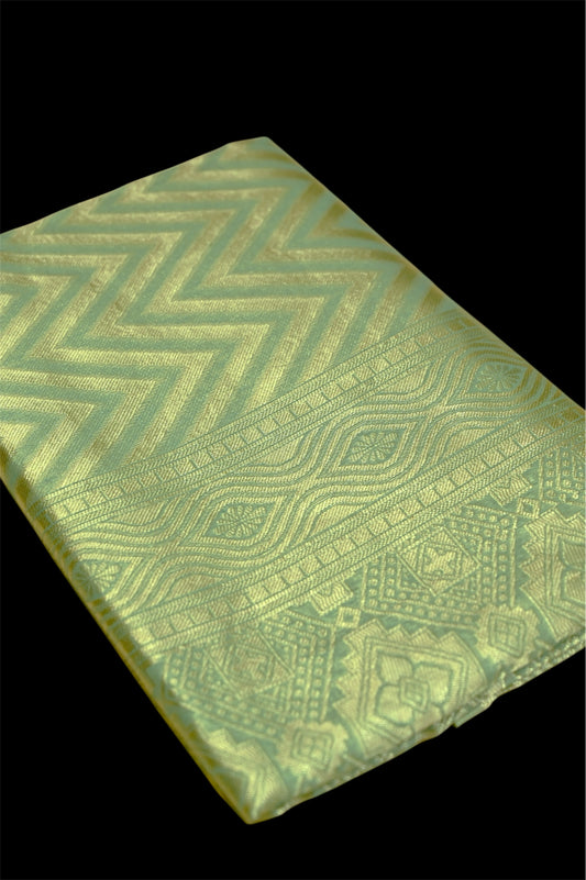 AQUA GREEN MUNGA COTTON GIFT SAREE