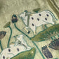 PASTEL PARROT GREEN COLOR TANT DHAKAI JAMDANI UNSTITCHED SUIT SET