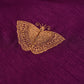 PURPLE BUTTERFLY-THEMED UNSTITCHED SUIT SET WITH ORGANZA DUPATTA