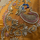 REGAL MUSTARD BANARASI TISSUE LOEHENGA SET WITH ZARDOSI EMBROIDERY