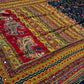 (DELIVERY IN 20 TO 25 DAYS) MULTICOLOUR CHINON SAREE EMBELLISHED WITH MIRROR WORK