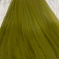 OLIVE GREEN SHADED CHIFFON SAREE WITH MATCHING BLOUSE - FLOWY & GRACEFUL