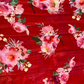 BOLD RED PRINTED (30 gram- PURE CHINON SAREE)