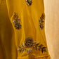 YELLOW COLOUR GEORGETTE ANARKALI GOTA PATTI SUIT EMBELLISHED WITH ZARDOZI & PEARL WORK