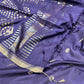 LAVENDER COLOUR KANJIVARAM SILK SAREE EMBELLISHED WITH ZARI BORDER