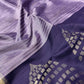 LAVENDER COLOUR KANJIVARAM SILK SAREE EMBELLISHED WITH ZARI BORDER