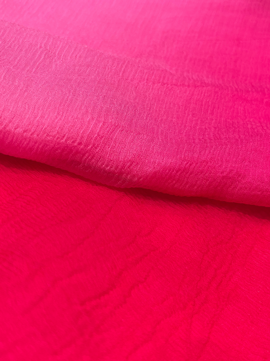 RANI PINK SHADED CHIFFON SAREE WITH MATCHING BLOUSE - Elegant & Effortless