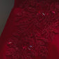 RED COLOUR CHINON EMBROIDERED GOWN EMBELLISHED WITH SEQUINS & BEADS WORK