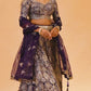 ROYAL PURPLE EMBELLISHED LEHENGA & BLOUSE WITH MATCHING DUPATTA