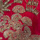 RUST RED COLOUR SILK  BRIDAL EMBROIDERED LEHENGA WITH READYMADE BLOUSE  EMBELLISHED WITH ZARI & SEQUINES WORK