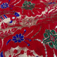 RED COLOUR DOLA SILK GHARCHOLA SAREE EMBELLISHED WITH GOTA PATTI WORK