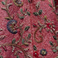 PASTEL PINK COLOUR RAW SILK HAND EMBROIDERED BRIDAL LEHENGA WITH ORGANZA DUPATTA & UNSTITCHED BLOUSE EMBELLISHED WITH ZARDOZI, PEARL & RESHAM EMBROIDERY ( DELIVERY IN 25-30 DAYS )