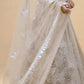 SEQUINS-SHADED LEHENGA WITH CROP TOP BLOUSE & NET EMBROIDERED DUPATTA
