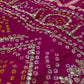 PINK COLOUR BANDHANI GHARCHOLA DOLA SILK GOTA PATTI WORK EMBROIDERED SAREE