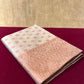 OFF WHITE COLOUR SEMI SILK SAREE WITH ZARI WEAVE