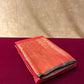 RED COLOUR PURE KANJIVARAM SILK SAREE WITH ZARI WEAVE & CONTRAST BLOUSE