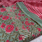 PISTA GREEN COLOUR UNSTITCHED PRINTED SUIT EMBELLISHED WITH GOTA PATTI WORK