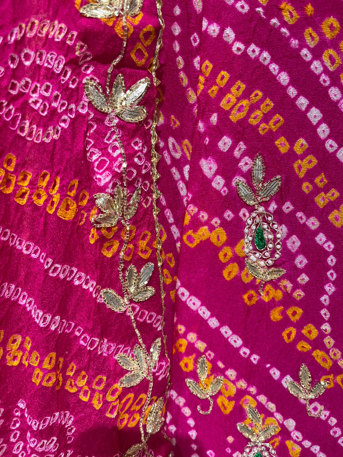 Rajasthani Kota Doria Gota Patti Work Lehengas Set, Or, Kml at Rs 1499.00 | Gota  Patti Suit | ID: 2850318441088